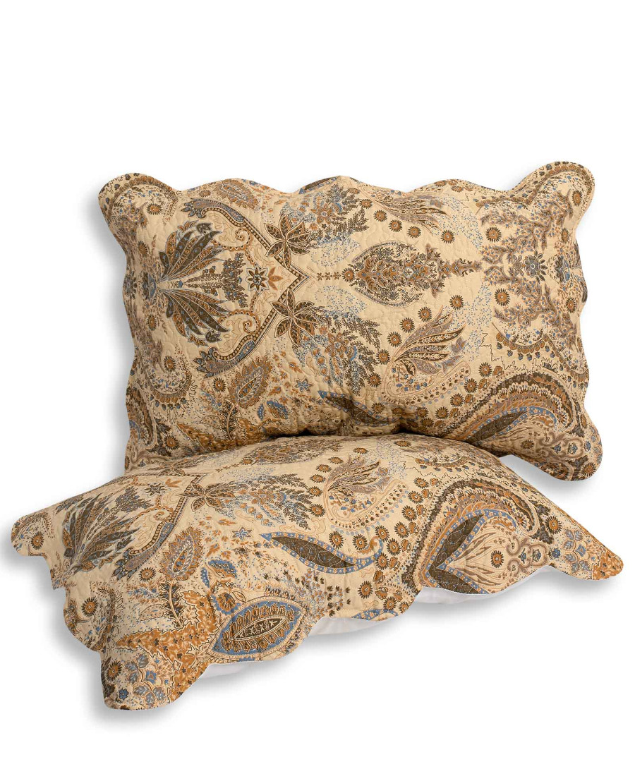 mpezlaxouri Μαξιλαροθήκη patch (48cm x 72cm) μπέζ λαχούρι τεμάχιο SilkFashion - Image 1