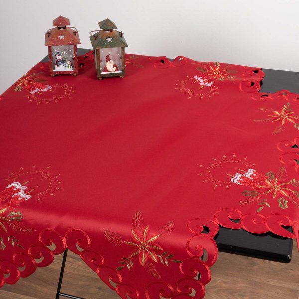 χριστουγεννιάτικο τραπεζοκαρέ (140cm x 140cm) n05 SilkFashion