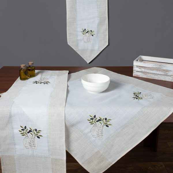 Καρέ N1 (85cm x 85cm) ivory SilkFashion