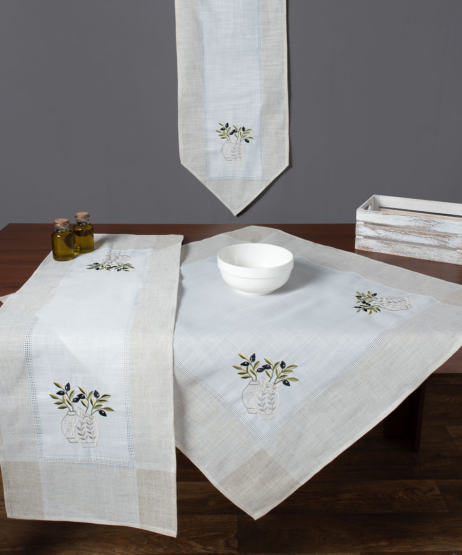 n1ivory-9 Τραπεζομάντηλο N1 (100cm x 160cm) ivory SilkFashion - Image 1