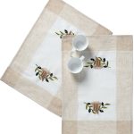 Ντουζίνες (12 τεμάχια) σουπλά N3 (35cm x 50cm) ivory SilkFashion