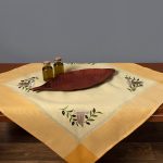 Τραπεζομάντηλο N3 (160cm x 210cm) oval κίτρινο SilkFashion