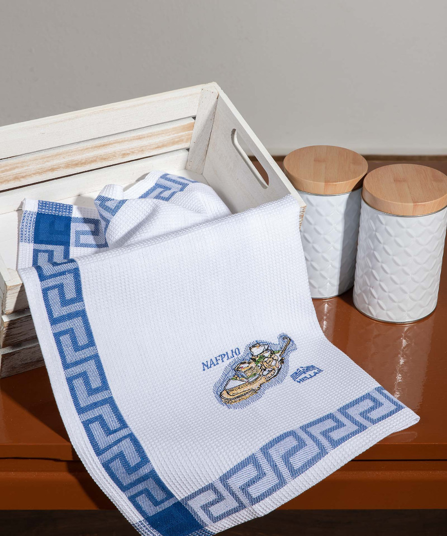 nafplio Σετ 12 τεμαχίων ποτηρόπανα (40cm x 60cm) NAFPLIO SilkFashion - Image 1