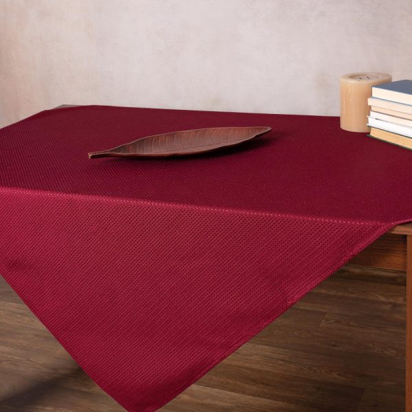 Τραπεζοκαρέ NELLY (135cm x 135cm) μπορντώ SilkFashion