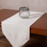 Τραβέρσα NELLY (40cm x 150cm) ivory SilkFashion