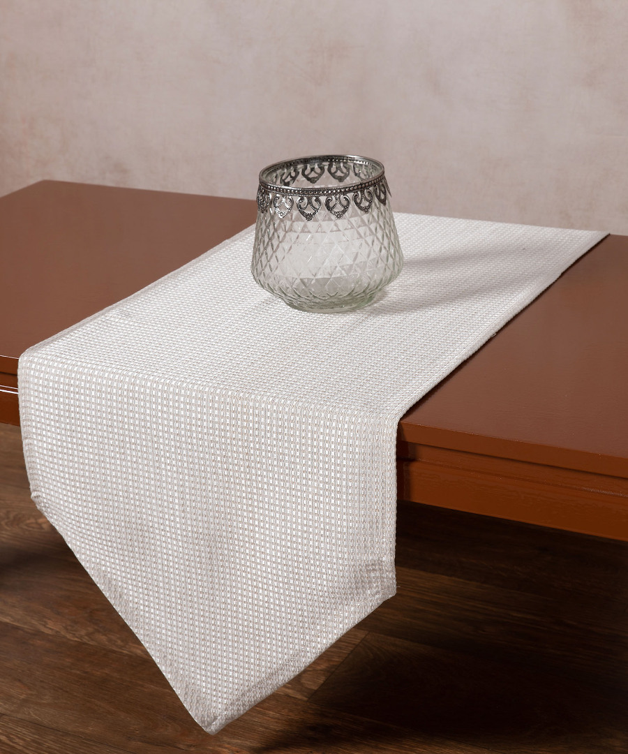 nellyivory Τραβέρσα NELLY (40cm x 150cm) ivory SilkFashion - Image 1