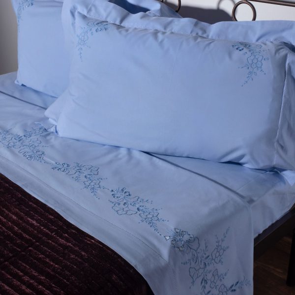 ΧΕΙΡΟΠΟΙΗΤΟ ΑΠΛΙΚΕ ΣΕΝΤΟΝΙ NJ01 ΤΕΣΣΑΡΩΝ ΤΕΜΑΧΙΩΝ (225CM X 270CM) ΣΙΕΛ SilkFashion