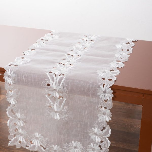 Τραπεζοκαρέ (130cm x 130cm) NG-31 Ivory SilkFashion