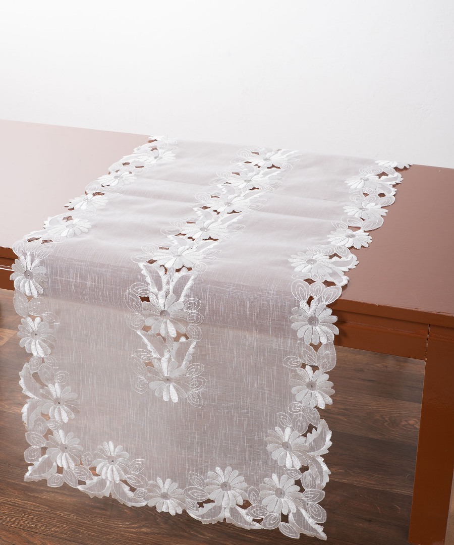 ng31ivory-5 Τραπεζοκαρέ (130cm x 130cm) NG-31 Ivory SilkFashion - Image 1