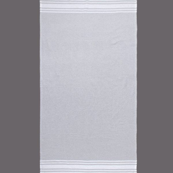 Pestemal nkp264 (90cm x 180cm) ανοιχτό γκρί SilkFashion