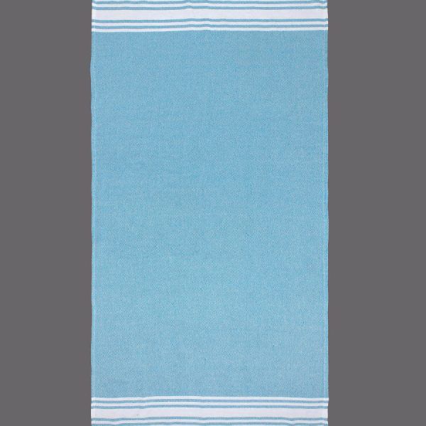 Pestemal nkp264 (90cm x 180cm) τυρκουάζ SilkFashion