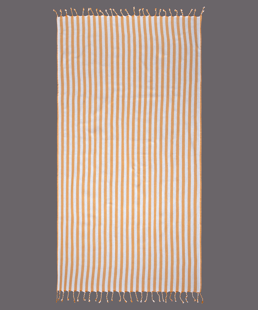 nkp666yellow Pestemal nkp666 (90cm x 180cm) κροκί SilkFashion - Image 1