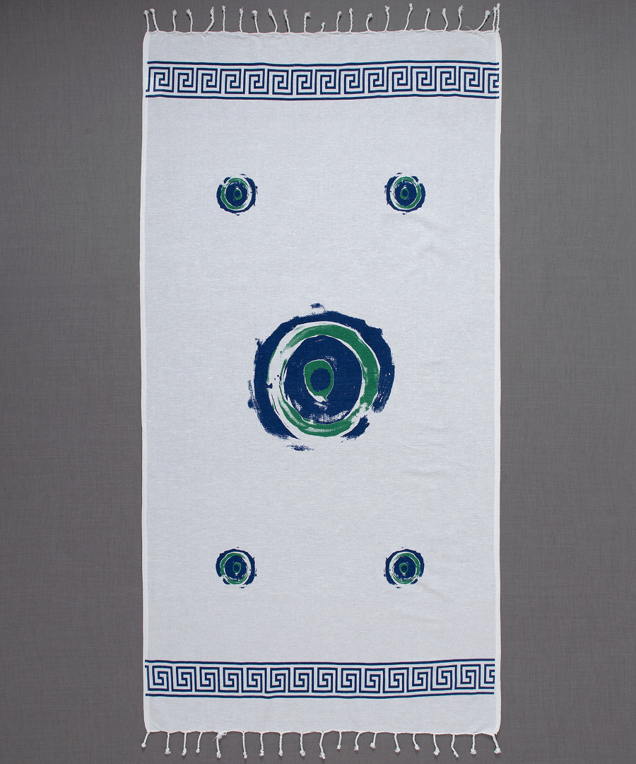 nkp701 Pestemal nkp701 (90cm x 180cm) λευκό SilkFashion - Image 1