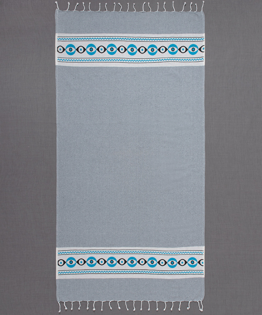 nkp707grey Pestemal nkp707 (90cm x 180cm) γκρί SilkFashion - Image 1