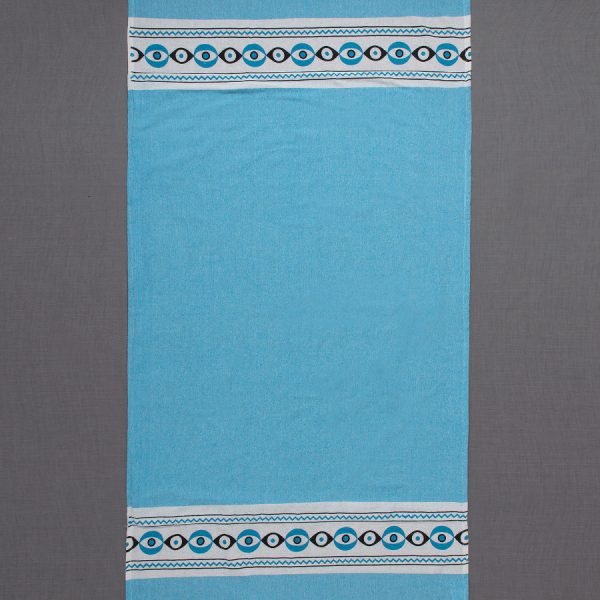 Pestemal με πετσέτα nkp707 (90cm x 180cm) τυρκουάζ SilkFashion