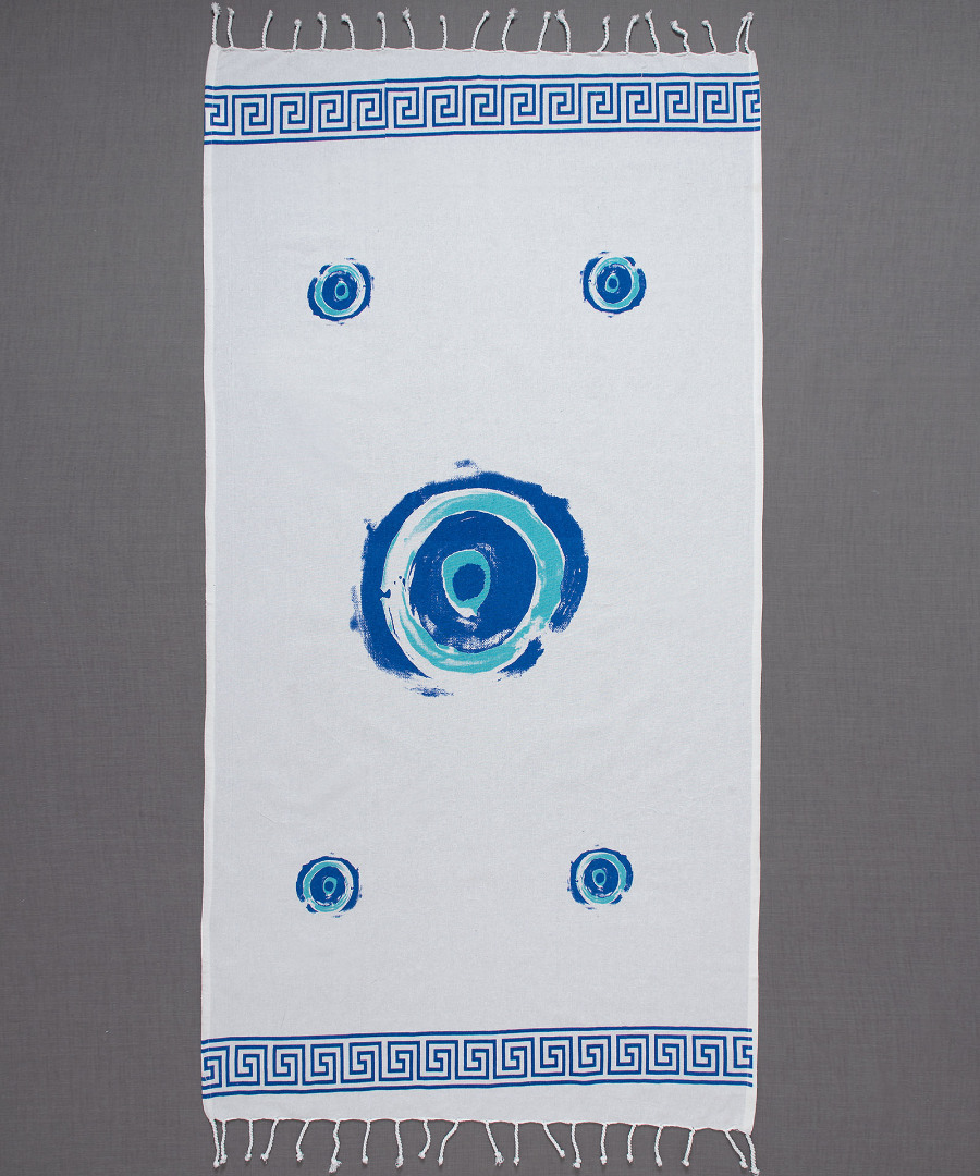 nkp710 Pestemal nkp710 (90cm x 180cm) λευκό SilkFashion - Image 1