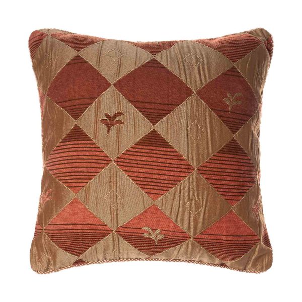 ΜΑΞΙΛΑΡΟΘΗΚΗ  nq023 (45cm x 45 cm) πορτοκαλί SilkFashion