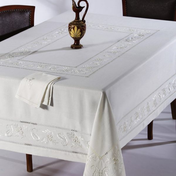 Χειροποίητο τραπεζομάντηλο NT82 (170cm x 270cm) SilkFashion