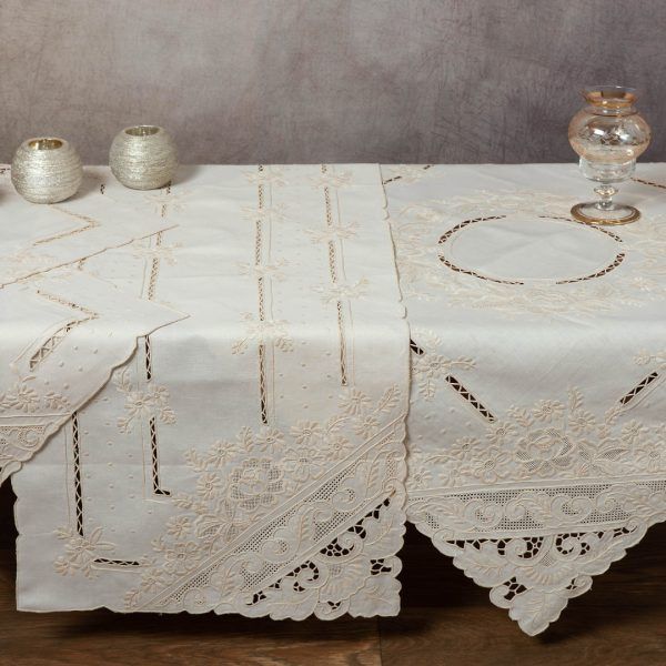 Χειροποίητο πετσετάκι nx001 (60cm x 60cm) μπέζ SilkFashion