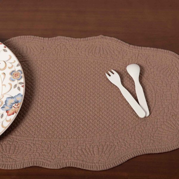 Τραβέρσα (55cm x 150cm) nx0115 καφέ SilkFashion