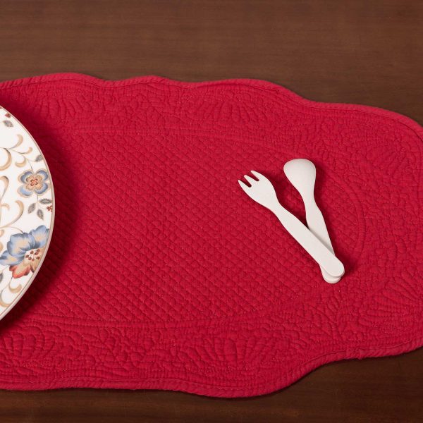 Σουπλά ( 33cmx 55cm) nx0115 κόκκινο SilkFashion