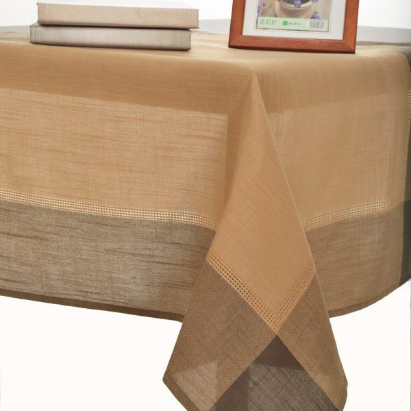 τραπεζομάντηλα nx031 (160cm x 350cm) κάμελ SilkFashion
