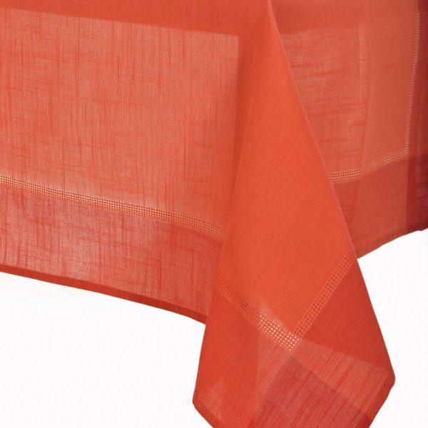 τραπεζομάντηλα nx031 (160cm x 220cm) κεραμιδί SilkFashion