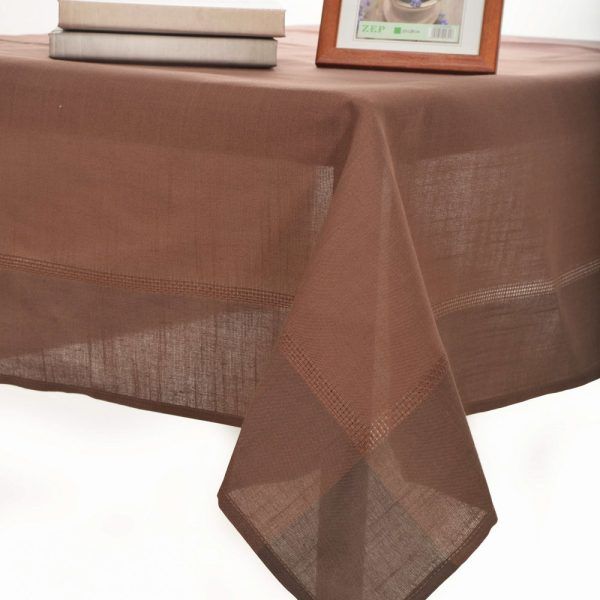 τραπεζομάντηλα nx031 (85cm x 85cm) σκούρο καφέ SilkFashion