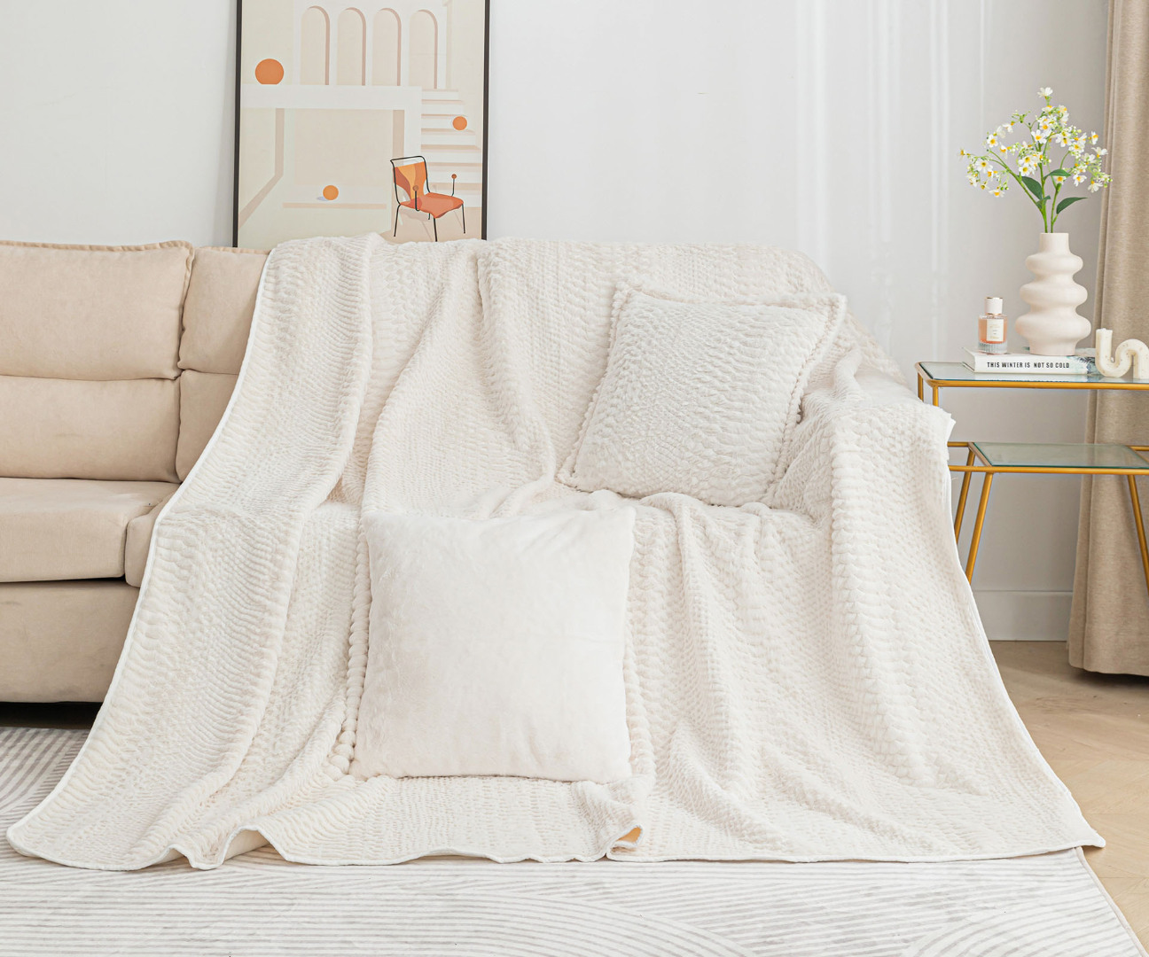 nx201ivory2-2 ΡΙΧΤΑΡΙΑ NX201 (180cm x 320cm) IVORY SilkFashion - Image 1