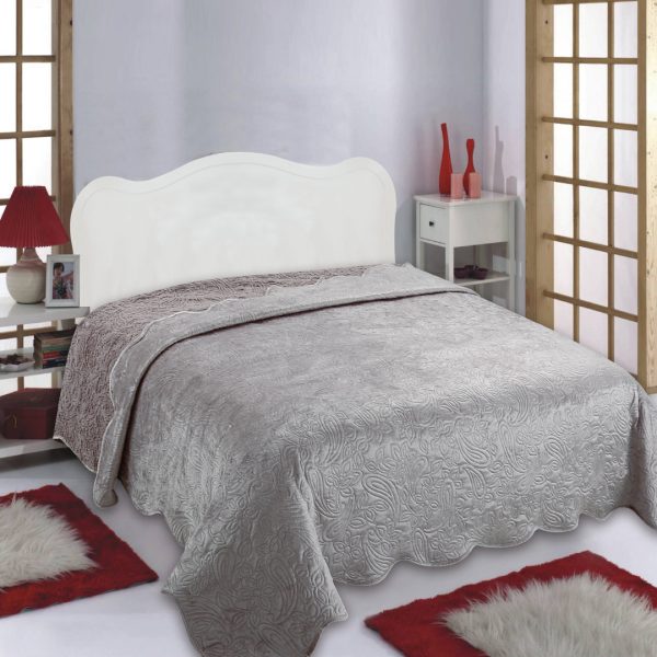 Κουβέρτα βελούδο με sherpa NX2211 (160cm x 220cm) beige SilkFashion