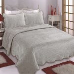 Κουβέρτα βελούδο με sherpa NX2211 (220cm x 240cm + 2x50cm x 70cm) light grey SilkFashion