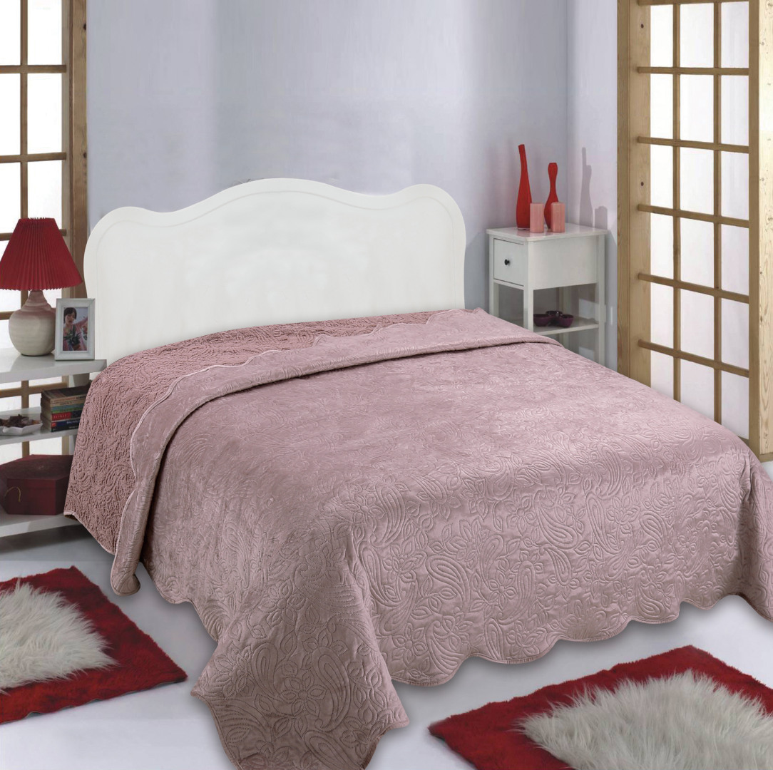 nx2211syklamen3 Κουβέρτα βελούδο με sherpa NX2211 (240cm x 260cm) syklamen SilkFashion - Image 1