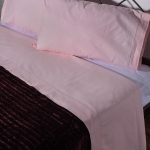 ΧΕΙΡΟΠΟΙΗΤΟ ΣΕΝΤΟΝΙ ΜΕ ΑΖΟΥΡ ΝΧ46 ΤΡΙΩΝ ΤΕΜΑΧΙΩΝ (225CM X 250CM) ΡΟΖ SilkFashion