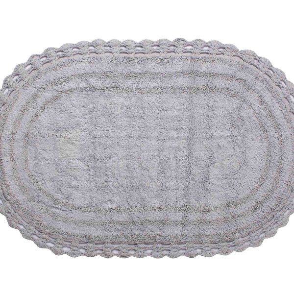 ΠΑΤΑΚΙ oval (60cm x 100cm) γκρί SilkFashion