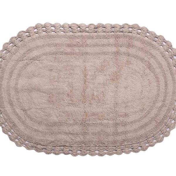 ΠΑΤΑΚΙ oval (70cm x 140cm) πούρου SilkFashion