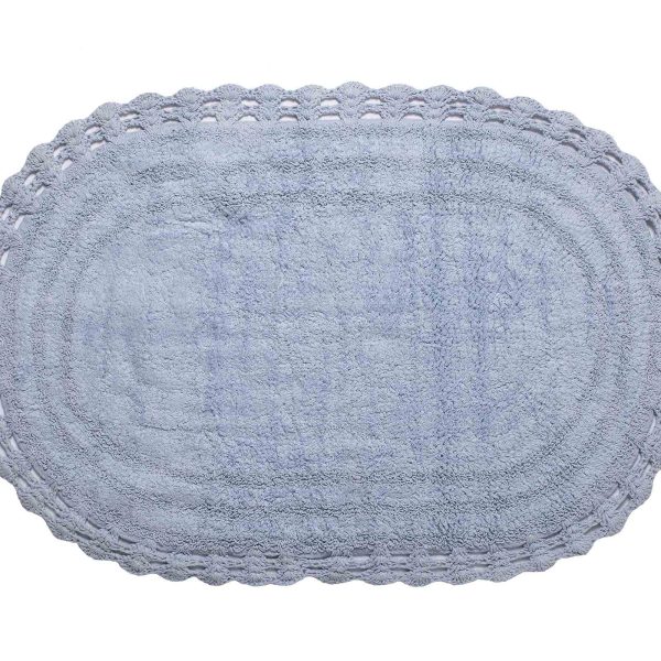ΠΑΤΑΚΙ oval (60cm x 100cm) σιέλ SilkFashion