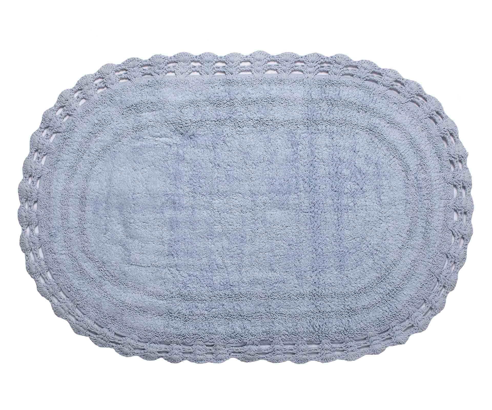 ovalsiel2 ΠΑΤΑΚΙ oval (70cm x 140cm) σιέλ SilkFashion - Image 1