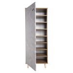 ΠΑΠΟΥΤΣΟΘΗΚΗ-ΝΤΟΥΛΑΠΙ ALVARO HM8954.12 ΜΕΛΑΜΙΝΗ SONAMA-STONE TEXTURE 50Χ38Χ135Yεκ. - Image 4