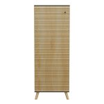 ΠΑΠΟΥΤΣΟΘΗΚΗ-ΝΤΟΥΛΑΠΙ ALVARO HM8954.15 ΜΕΛΑΜΙΝΗ ΑΝΘΡΑΚΙ-ΦΥΣΙΚΟ ΞΥΛΟΥ 50Χ38Χ135Yεκ. - Image 4