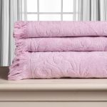 Βαμβακερή ζακάρ πετσέτα ALICIA 520gsm (50cm x 100cm) ρόζ SilkFashion