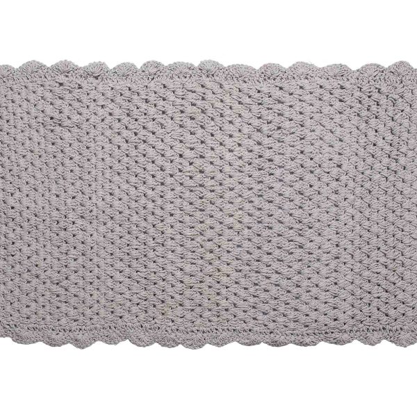 ΠΑΤΑΚΙΑ πλεκτό (60cm x 100cm) γκρί SilkFashion