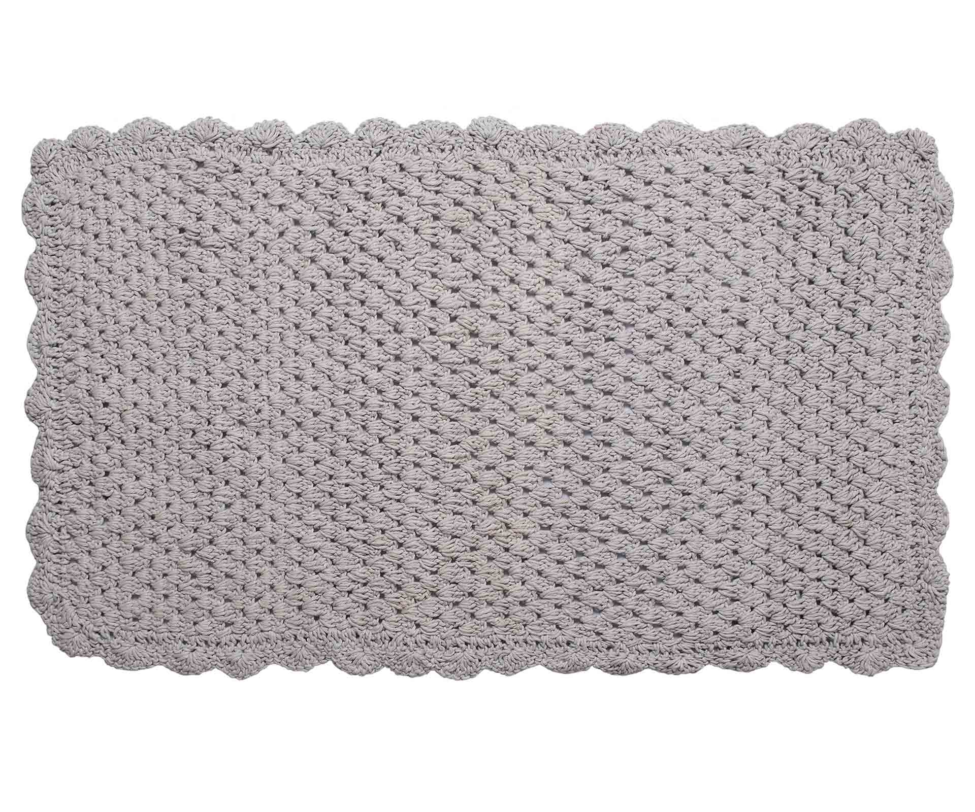 plektogkri1 ΠΑΤΑΚΙΑ πλεκτό (60cm x 100cm) γκρί SilkFashion - Image 1