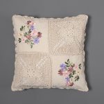 ΜΑΞΙΛΑΡΟΘΗΚΗ (40cm x 40cm) πλεκτό κορδέλα 1 SilkFashion