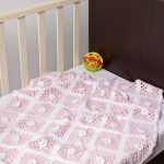 bebe κουβερτάκι (100cm x 150cm) πλεκτό ροζ SilkFashion