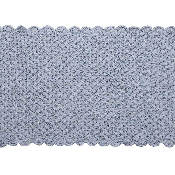 ΠΑΤΑΚΙΑ πλεκτό (70cm x 140cm) σιέλ SilkFashion