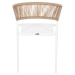 ΠΟΛΥΘΡΟΝΑ ΑΛΟΥΜΙΝΙΟΥ MIRI HM5891.22 ΛΕΥΚΟΣ ΣΚΕΛΕΤΟΣ&TEXTLINE-ΜΠΕΖ RATTAN 57x63x82Υεκ. - Image 6