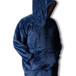 Πόντσο-κουβέρτα (One size) μπλέ SilkFashion