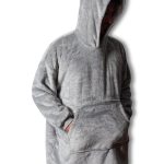 Πόντσο-κουβέρτα (One size) γκρί SilkFashion