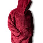 Πόντσο-κουβέρτα (One size) Μπορντώ SilkFashion