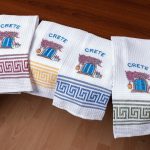 Σετ 12 τεμαχίων ποτηρόπανα (45cm x 65cm) πόρτα CRETE SilkFashion